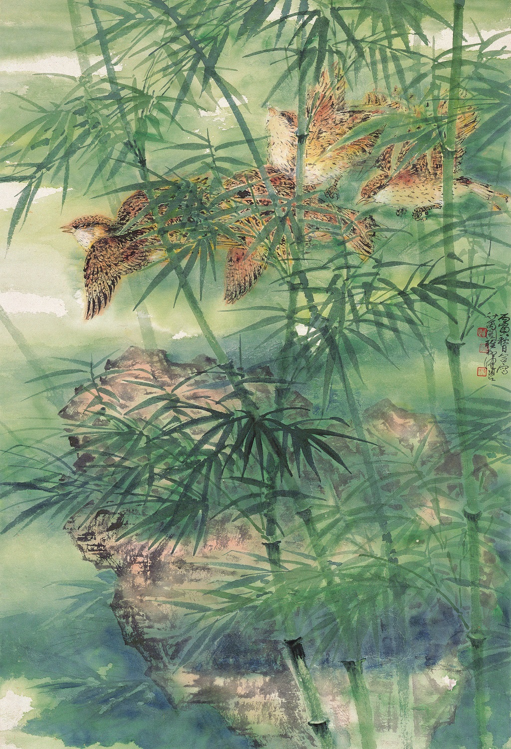 Birds and bamboo