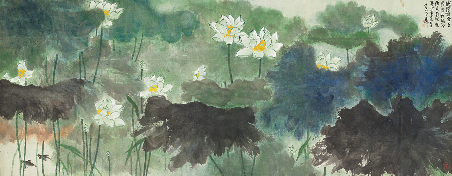 Xie Zhiliu (1910 & 1997)  Lotus