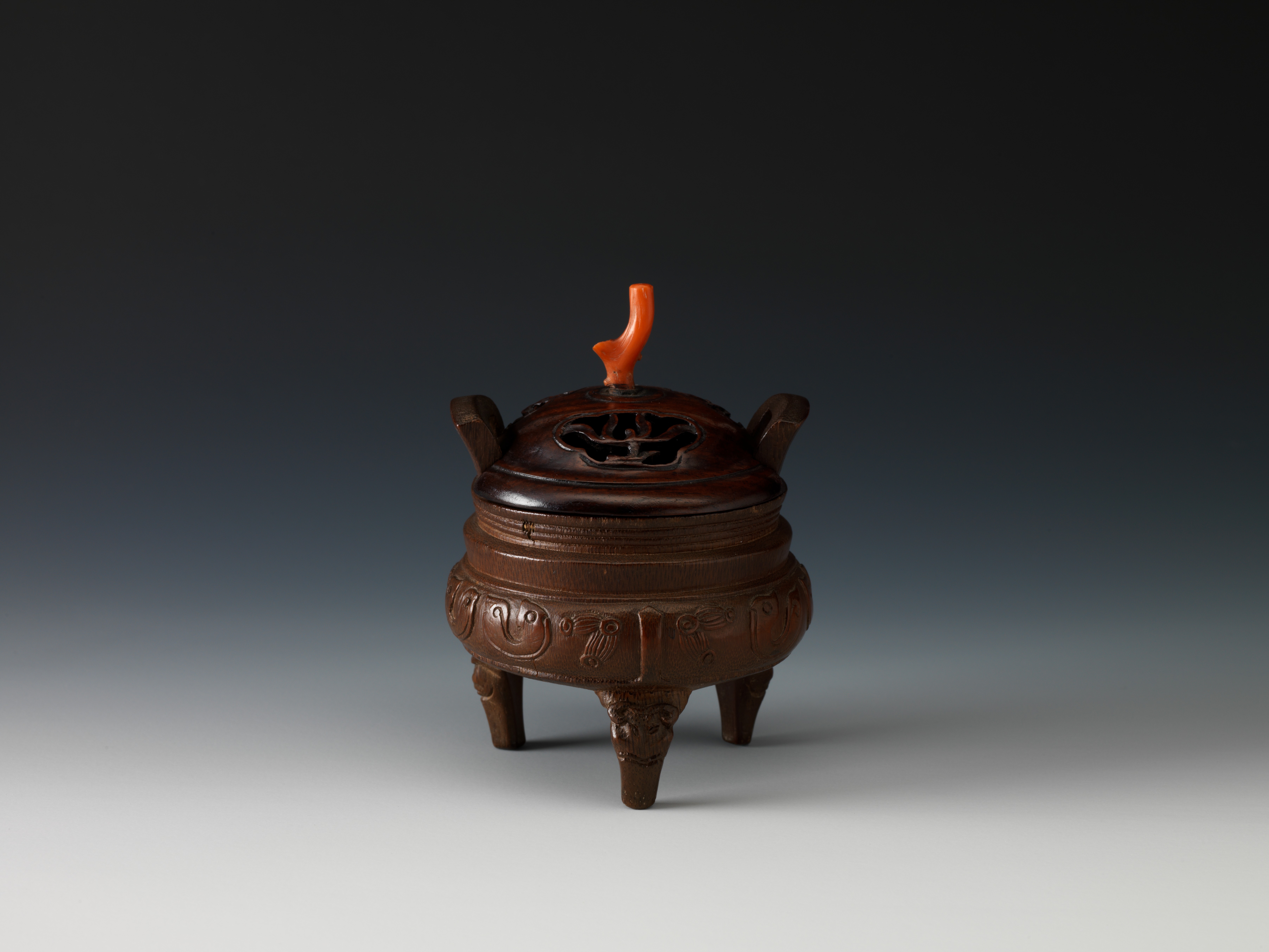 Incense-burner carved in the round