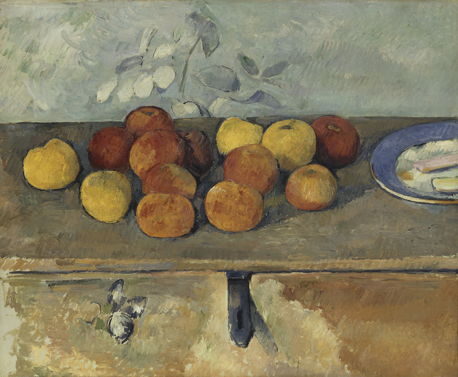 Still Life of Apples and Biscuits