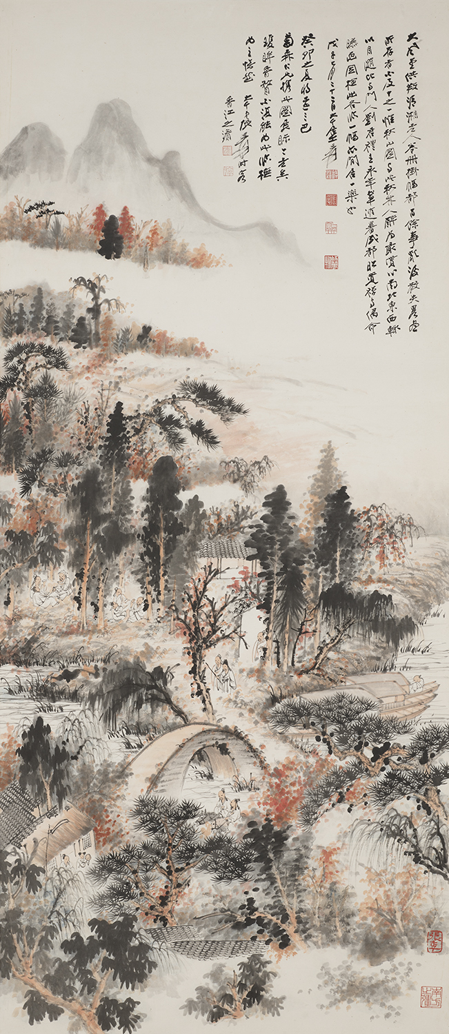 Zhang Daqian (1899 – 1983) Imitation of Shitao’s Drunk in Autumn Woods