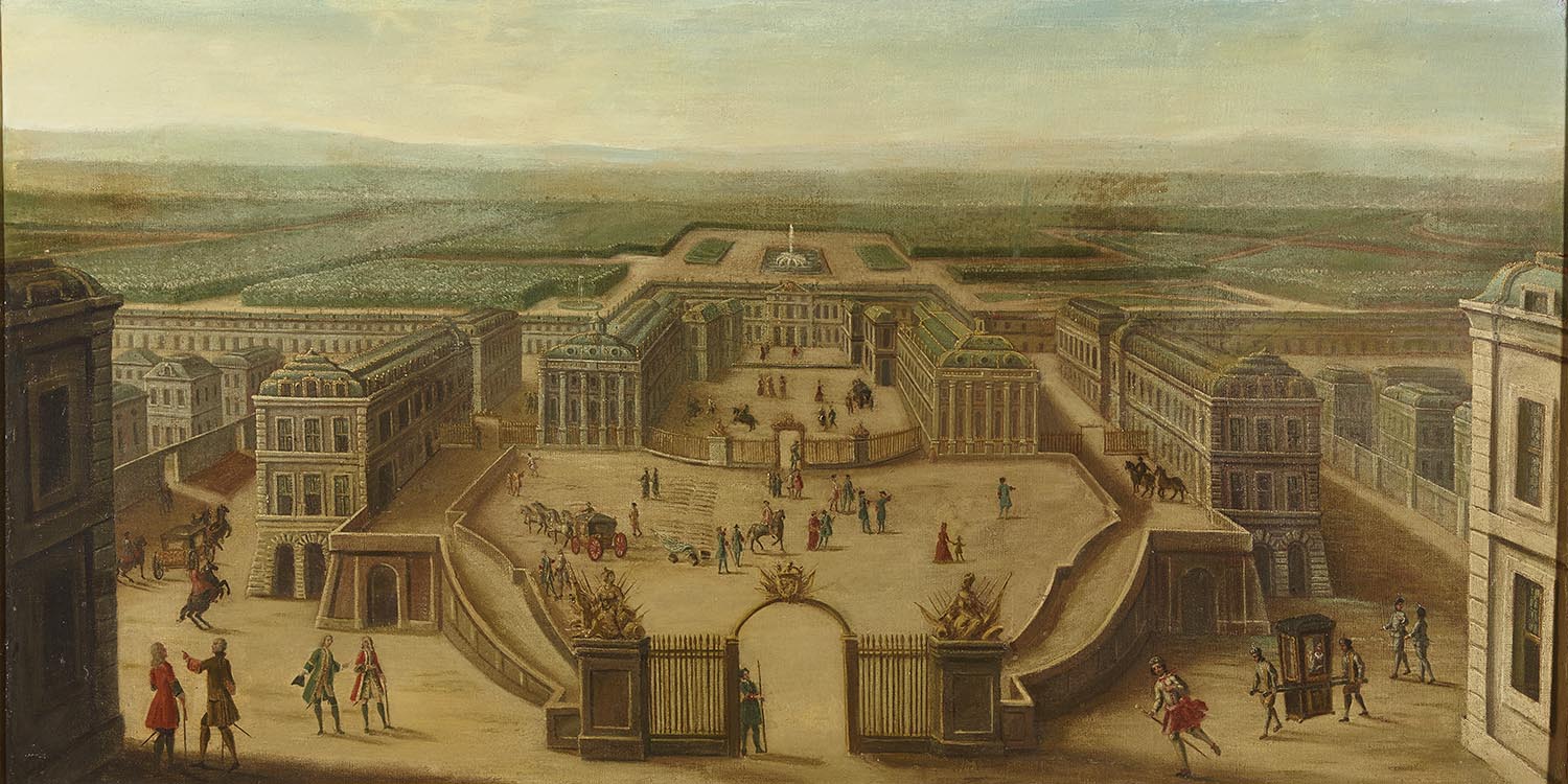 <i>The Palace of Versailles seen from the Place d'Armes</i>
