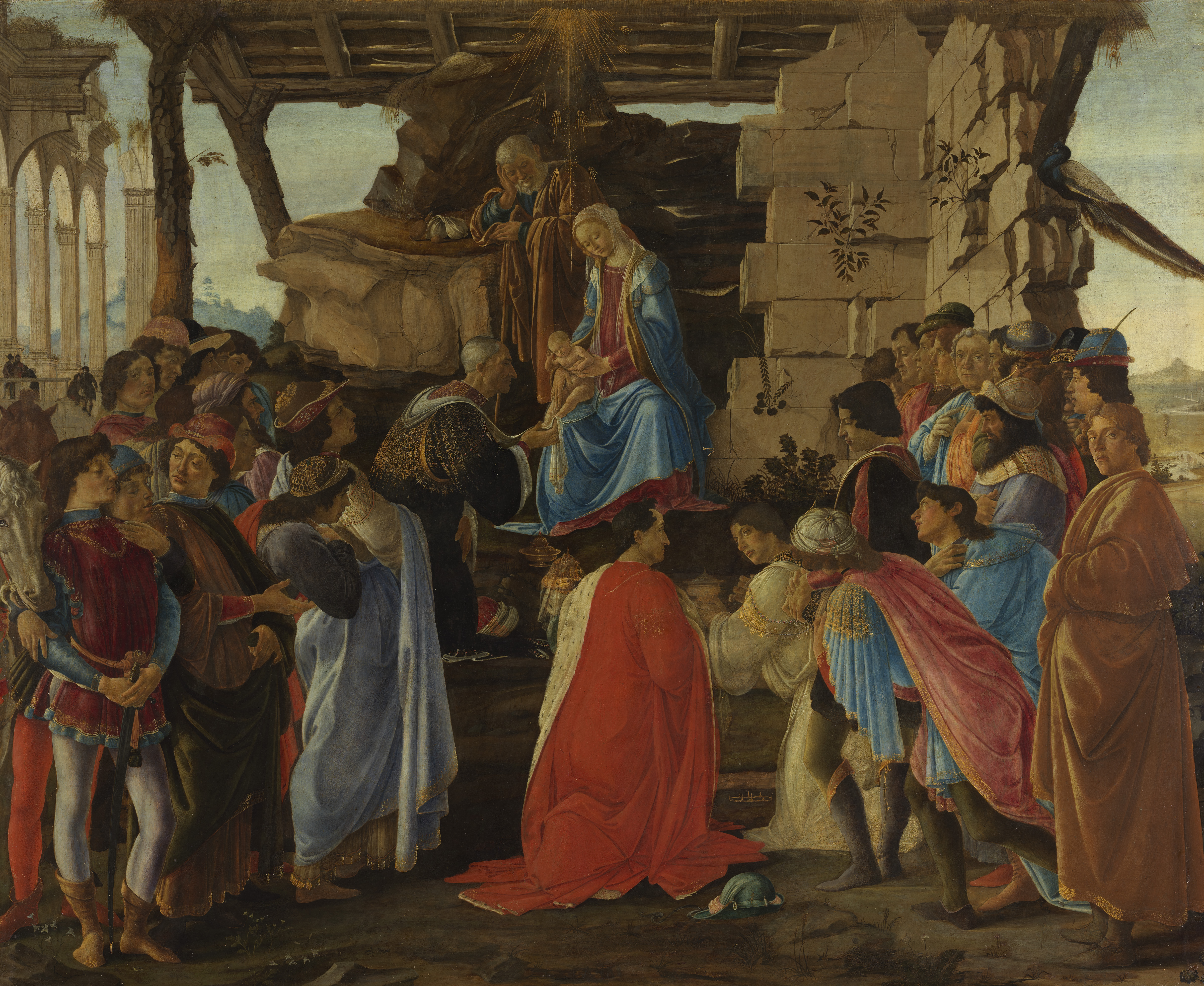 Alessandro Filipepi, known as Sandro Botticelli (Florence, 1445 – 1510)<br> Adoration of the Magi (Lami Adoration)