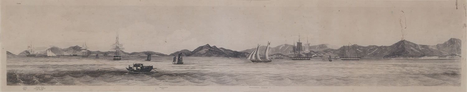 利奧波德．喬治．希思 (1817 – 1907) (畫)；海軍總司令部 (出版)<br> 香港景貌