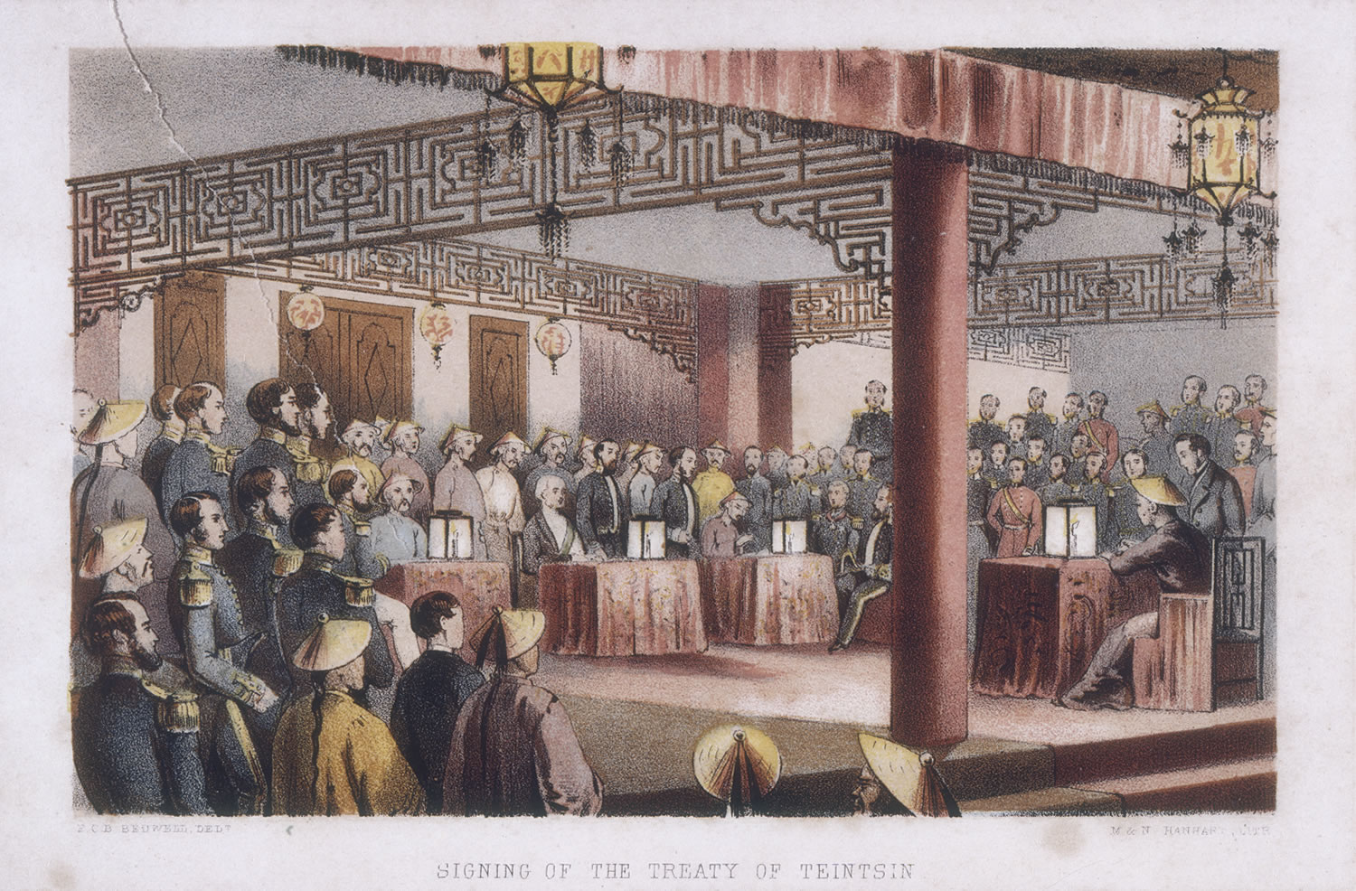 佚名<br> 一八五八年簽署天津條約