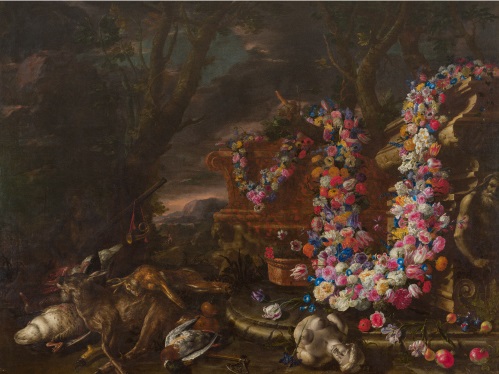 Still Life with Festoons of Flowers and Game
