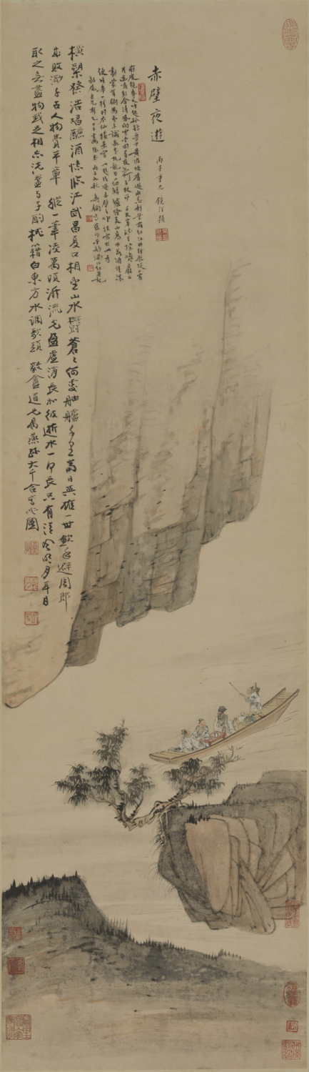 张大千 (1899 – 1983) <br>徐操 (1899 – 1961)<br> 赤壁夜游图