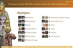 "Treasures of the World's Cultures" Exhibition Web Kit